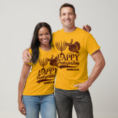 パーソナライズで幸せなThanksgivukkah Tシャツ (ユニセックス)