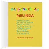 パーソナライズで心暖まるような象の第1誕生日 (内側(右))