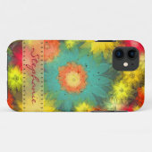 パーソナライズで抽象的な花のiPhone 5の場合 Case-Mate iPhoneケース (裏面(横))