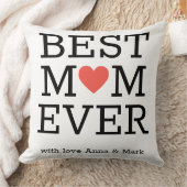 パーソナライズで最も最高のなお母さんのハートの母の日 クッション (ブランケット)