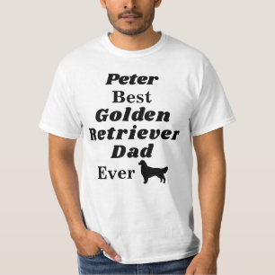 パーソナライズで最も最高のなゴールデン・リトリーバーのパパ Tシャツ