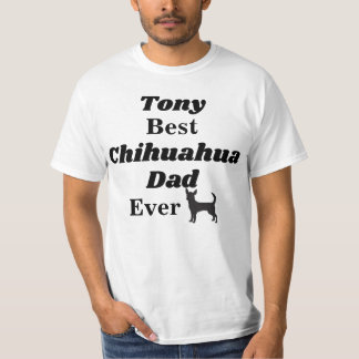パーソナライズで最も最高のなチワワのパパのTシャツ Tシャツ