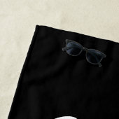 パーソナライズで最も最高のなパパの白黒のビーチタオル ビーチタオル (インサイチュ)