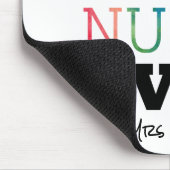 パーソナライズで最も最高のな学校のナースのカラフルな机 マウスパッド (コーナー)