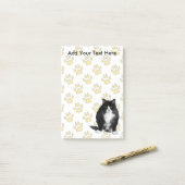 パーソナライズで気難しい猫の後それノートのパッド ポストイット (デスク上)