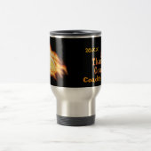 パーソナライズで燃えるようなマグのサッカーのコーチのギフトのアイディア トラベルマグ (中央)