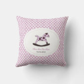 パーソナライズで生まれたばかりのな枕 クッション (裏面)