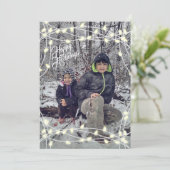 パーソナライズで白い休日ライト シーズンカード (スタンド正面)