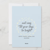 パーソナライズで白い休日ライト シーズンカード (裏面)