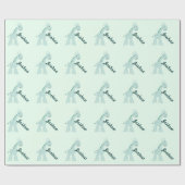 パーソナライズで真新しいキリン ラッピングペーパー (フラット)