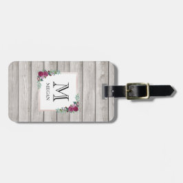 パーソナライズで素朴で軽い木製の花の荷物のラベル ラゲッジタグ