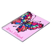 パーソナライズで美しい蝶ノート ノートブック (左側)