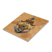 パーソナライズで航海のないかりおよび車輪 タイル (側面)