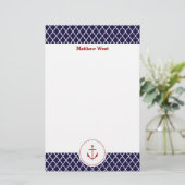 パーソナライズで航海のなクローバーの文房具 便箋 (スタンド正面)