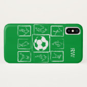 パーソナライズで色彩の鮮やかなサッカーの技術 Case-Mate iPhoneケース (裏面(横))