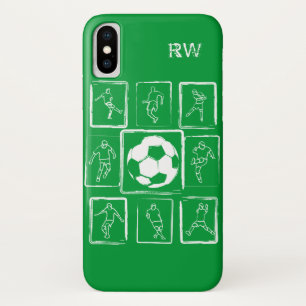 パーソナライズで色彩の鮮やかなサッカーの技術 iPhone X ケース