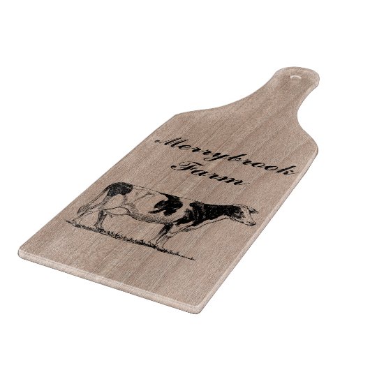 パーソナライズで装飾的でフェイクな木製の家畜牛 カッティングボード (角)