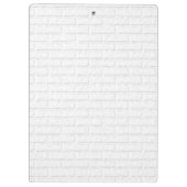 パーソナライズで青および白いアイスホッケージャージー クリップボード (裏面)