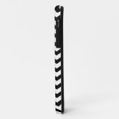 パーソナライズで黒いシェブロンのジグザグ形のiPhone 5の箱 Case-Mate iPhoneケース (裏面/左)