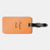 パーソナライズで黒いラブラドールの絵画 ラゲッジタグ (裏面横)