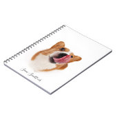 パーソナライズで/かわいいコーギーの写真 ノートブック (左側)