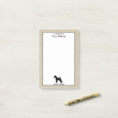 パーソナライズで、カスタムな色のウェルシュテリア ポストイット (デスク上)