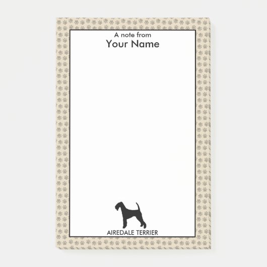 パーソナライズで、カスタムな色のAiredaleテリア ポストイット (正面)