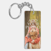 パーソナライズなあなた自身の写真のカスタムを加えて下さい キーホルダー (正面左)