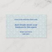 パーソナライズないかりを持つヴィンテージの青いタコ 名刺 (裏面)