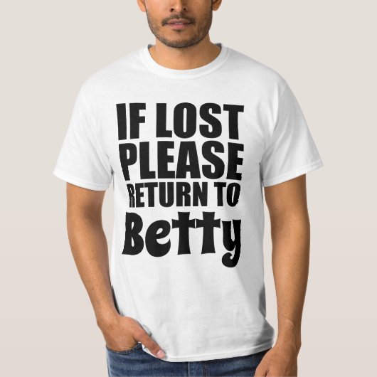 パーソナライズなおもしろいなカップルのワイシャツ Tシャツ (正面)