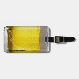 パーソナライズなおもしろいなビールガラス ラゲッジタグ