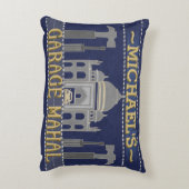 パーソナライズなおもしろいな人の洞窟のガレージMahal | アクセントクッション (裏面(縦))