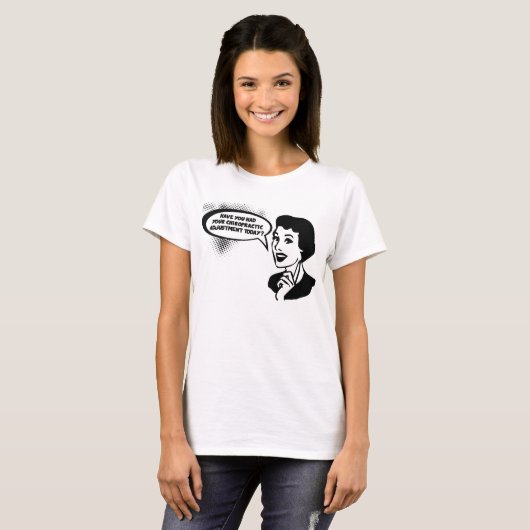 パーソナライズなおもしろいのヴィンテージ一見のカイロプラクティックの広告 Tシャツ (正面フル)