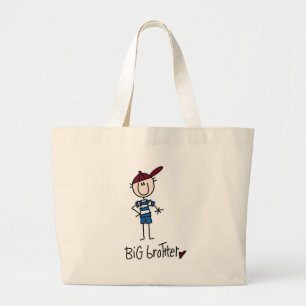 パーソナライズなお兄さんのTシャツおよびギフト ラージトートバッグ