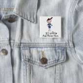 パーソナライズなお兄さんのTシャツおよびギフト 缶バッジ (インサイチュ)