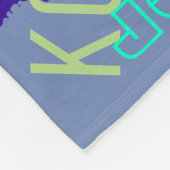 パーソナライズなお守り毛布の名前のコラージュ フリースブランケット (角)