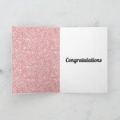 パーソナライズなお祝いの新生児のカード カード (内部)