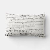 パーソナライズなお祝いの枕 ランバークッション (裏面)