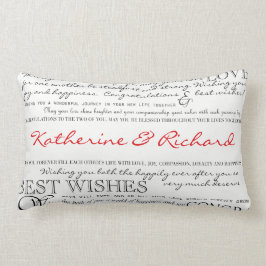 パーソナライズなお祝いの枕 ランバークッション