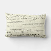 パーソナライズなお祝いの枕 ランバークッション (裏面)