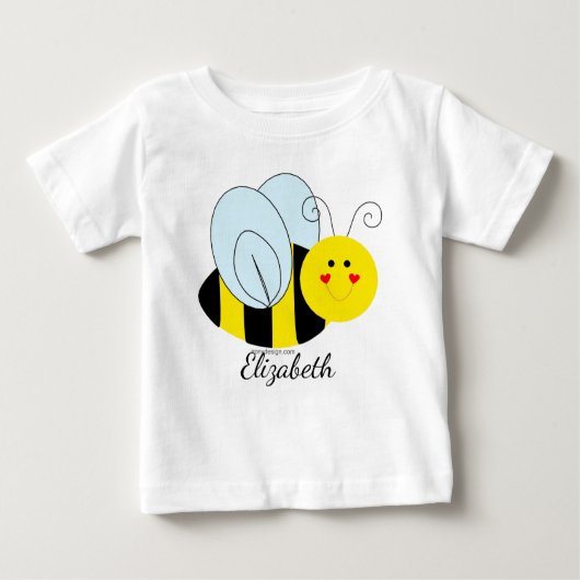 パーソナライズなかわいいのまわりに ベビーTシャツ (正面)