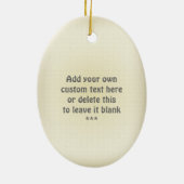 パーソナライズなかわいいコアラ セラミックオーナメント (裏面)