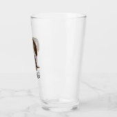 パーソナライズなかわいいチョコレートダックスフント|のウインナー犬 タンブラーグラス (左)