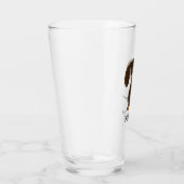 パーソナライズなかわいいチョコレートダックスフント|のウインナー犬 タンブラーグラス (右)