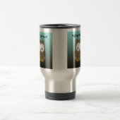 パーソナライズなかわいいベビーのフクロウ トラベルマグ (中央)