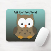 パーソナライズなかわいいベビーのフクロウ マウスパッド (マウス)