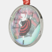 パーソナライズなくるみ割りのオーナメント-スペイン語 メタルオーナメント (左)