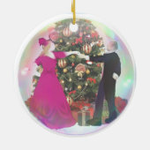 パーソナライズなくるみ割りのオーナメント-パーティー親 セラミックオーナメント (裏面)