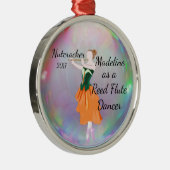 パーソナライズなくるみ割りのオーナメント-リードフルート メタルオーナメント (右)