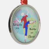 パーソナライズなくるみ割りのオーナメント-中国人のダンス メタルオーナメント (右)
